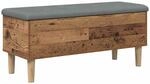 Aufbewahrungsbank Mit Kissen Altholz 102 X 42 X 46 Cm Vidaxl