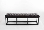 Clp - Sitzbank Amun Kunstleder Schwarz Braun 150 Cm