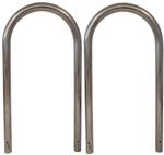 2 X Fahrradanlehnb&uuml;gel 115 X 58 Cm Edelstahl &Oslash; 60 Mm Einbetonieren Fahrradst&auml;nder