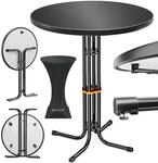 Kesser&reg; Gastro-stehtisch Klappbar, Wetterfest - Schwarz, &Oslash; 60 Cm, 1er Set