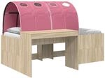 Hochbett Mit Schreibtisch F&uuml;r Kinder 3 Stk. Holzwerkstoff Vidaxl