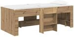 Hochbett F&uuml;r Kinder Artisan-eiche 100 X 200 Cm Holzwerkstoff Vidaxl