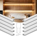 Vevor Led Profil 10er-pack 1 M, Eloxierte Aluminiumprofile Mit Milchiger Abdeckung,