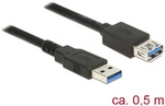 Usb-kabel Usb 3.2 Gen1 (usb 3.0 / Usb 3.1 Gen1) Usb-a Stecker, Usb-a Buchse 0.50 M