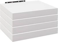 Woltu 4er Set Wandregal B&uuml;cherregal Deko Wandablagen Mdf Holz H&auml;ngeregal Wei&szlig;