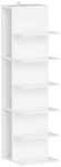 Sobuy B&uuml;cherregal Wei&szlig; Schmal Wandregal Mit 5 Ebenen Standregal Kinderzimmer 