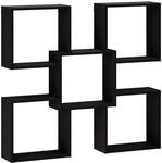 Wandregal Schwarz 99,5 X 17 X 91 Cm Holzwerkstoff Vidaxl