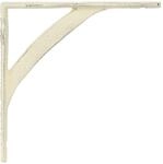 Wandregalhalterungen 12 Stk. Antik Wei&szlig; 10 X 10 X 3 Cm Stahl Vidaxl