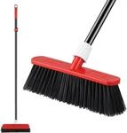 Mitclear Gartenbesen Teleskopstiel 145cm Stra&szlig;enbesen Steife Borsten