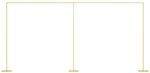 Vidaxl Wedding Arch Gold 657 X 35 X 300 Cm Steel