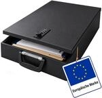 Relaxdays Dokumentenkassette, Din A4, Mit Zahlenschloss, Tragegriff, Hxbxt:...