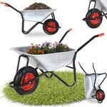 Maxcraft - Schubkarre / Bauschubkarre Luftbereifung 250 Kg 100 L - Schwarz