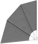 Vidaxl Balcony Privacy Screen 115 X 115 Cm Polyester Light Grey