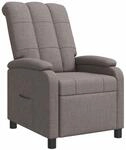 Liegesessel Taupe Stoff Vidaxl