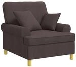 Xl-sessel Mit Kissen Dunkelbraun Stoff Vidaxl