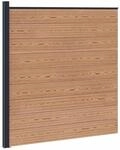 Zaunset 175 X 186 Cm Wpc Und Aluminium Braun Vidaxl