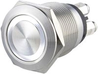 70528 Klingeltaster Mit Namensschild 1fach Edelstahl 24 V/0,5 A - Heidemann