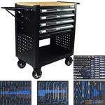 Werkstattwagen Profi Compact Best&uuml;ckt 91 X 68 X 46 Cm 4 Schubladen Mit 148tlg