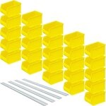 Brb 25 Sichtlagerboxen Profi Lb4, Gelb, Inhalt 2,9 Liter, Lxbxh 235x145x125 Mm, Inkl.