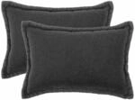 Kissenbezug 2 Pcs Houten Dunkelgrau 50 X 70 Cm Boucl&eacute; Vidaxl