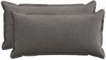 Kissenbezug 2 Stk. Houten Dunkelgrau 40 X 80 Cm Cord Vidaxl
