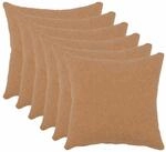 Kissenbezug 6 Pcs Heerlen Beige 30 X 30 Cm Boucl&eacute; Vidaxl