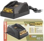 Procraft 40/1 Ladeger&auml;t 40 V F&uuml;r 40 Volt Li-ionen Akkus