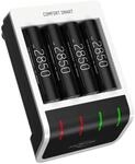 Akku Ladeger&auml;t Inkl. 4x Aa Akkus 2850mah, Intelligente Ladung - Ansmann