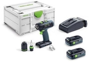 Festool Akku-bohrschrauber T 18+3 Tbx 4,0 I-plus, 2x 4,0 Ah Tbx Und Ladeger&auml;t Im
