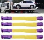 4x Spanngurte Autotransport 5 Tonnen Bruchlast Radsicherung Zurrgurte