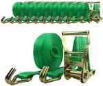 Baumarktplus - 10x Profi Ratschen Spanngurt Spanngurte Zurrgurt 2-tlg 6m 2t 2to 2000