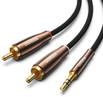 Ugreen Av170 Kabel 2x Rca (cinch) Klinkenstecker 3,5 Mm, 1 M (schwarz)