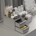 Kosmetik Organizer Mit Schubladen, Schminktisch Aufbewahrung, Grau