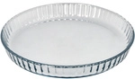 Geschwungene Runde Ofenform Aus Glas &Oslash; 28 Cm.