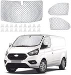 Sonnenschutz-set F&uuml;r Ford Transit Custom 2012-2024, 3-teilig, Front- &