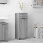 Badschrank Grau Sonoma 32x34x90 Cm Holzwerkstoff Vidaxl