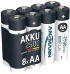 Akku Mignon Aa 2500mah 1,2v Nimh, 8 St&uuml;ck - Ansmann