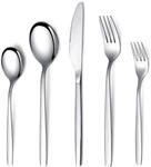30-teiliges Besteckset Edelstahl F&uuml;r 6 Personen, Silber, Sp&uuml;lmaschinenfest
