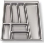 Orga-box - Ii Besteckeinsatz 500 Mm Silbergrau Besteckkasten F&uuml;r Nobilia-schubladen