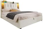 Polsterbett Einzelbett 90 X 200 Cm Mit Usb, Type-c, Stauraum Und Led, Ohne...