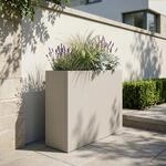 Pflanzk&uuml;bel Vaargel 82x90x30 Cm Verzinkter Stahl Knoblauchbeige [casa.pro]