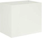 Vidaxl Garden Planter White 60 X 40 X 50 Cm Cold-rolled Steel