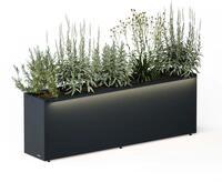 Herstera Garden Metal Planter 30 150x30x50cm Set