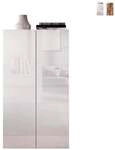 Mehrzweckschrank Wohnb&uuml;ro 2 T&uuml;ren 2 Regale 63x35x114cm Liara - Wei&szlig;