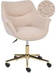 Schreibtischstuhl Ardelle Boucl&eacute; Beige