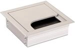 Cavo - Kabeldurchlass Kabeldose Eckig 80 X 80 Mm Silber Eloxiert