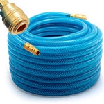 Deuba Druckluftschlauch 20m Pvc Schnellkupplung 15 Bar 1/4' Anschluss Druckschlauch