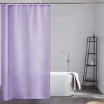 Duschvorhang Textil Lila 120x200cm - Anti-schimmel, Wasserdicht, Waschbar