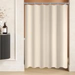 Duschvorhang 80x200 Cm Beige, Wasserabweisend, Antischimmel, Beschwerter Saum,