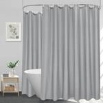 Extra Breiter Duschvorhang Grau 300x200cm, Wasserdicht, Polyester,...